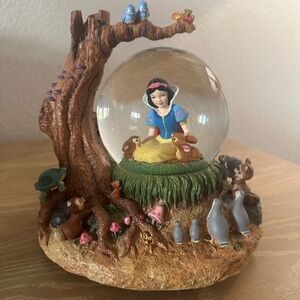 Vintage Snow White and Forest Friends Snow Globe